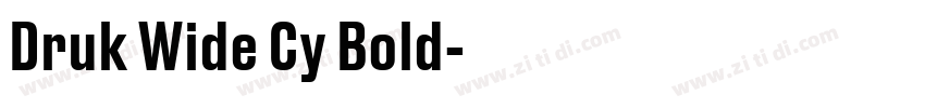 Druk Wide Cy Bold字体转换